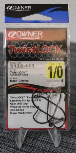 Owner Fishing Hooks - Twist Lock - Pick Your Size - 3 Packs For $15