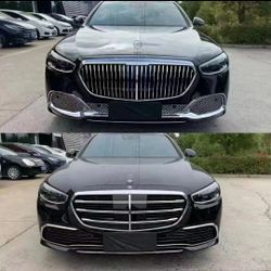 Mercedes Benz S Class full Maybach Body Kit Facelift Bumper conversion W223 S500 S(contact info removed)-2025
