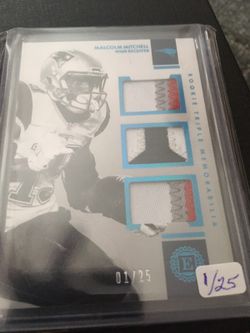 2016 ENCASED MALCOLM MITCHELL SICK PATCHES 1/25