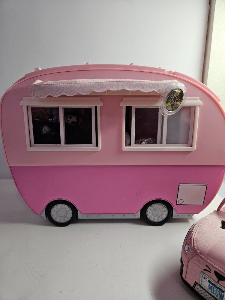 Na Na Na Surprise Cabriolet Peluche – Rose – Thème Chat – Compatible Avec Poupées Na Na Na – Dès 3 Ans