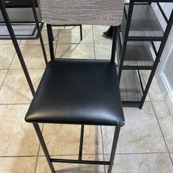 2 Chair Dining Set With Organizing Compartment