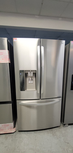 LG French Door Fridge – Stainless, Ice/Water, Bottom Freezer