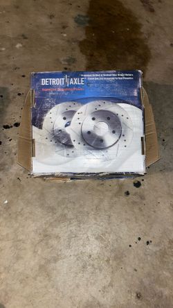 Detroit Axle Premium Drilled & Slotted Disc Brake Rotors