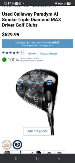 Callaway Paradym Ai Smoke MAX ◇◇◇ Diamond  Driver, NEW