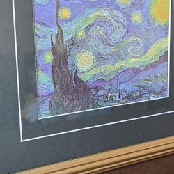 Framed Print Of Van Gogh Starry Night