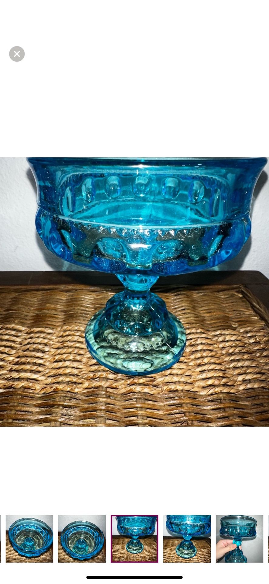 Footed Glass Dish