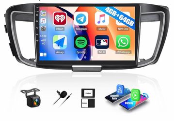 4GB+64GB Car Radio for Honda Accord 2016 2017 (for OEM Full Screen), 9 Inch 1280 * 720 HD Touch Screen Car Stereo with Wireless CarPlay Android Auto G