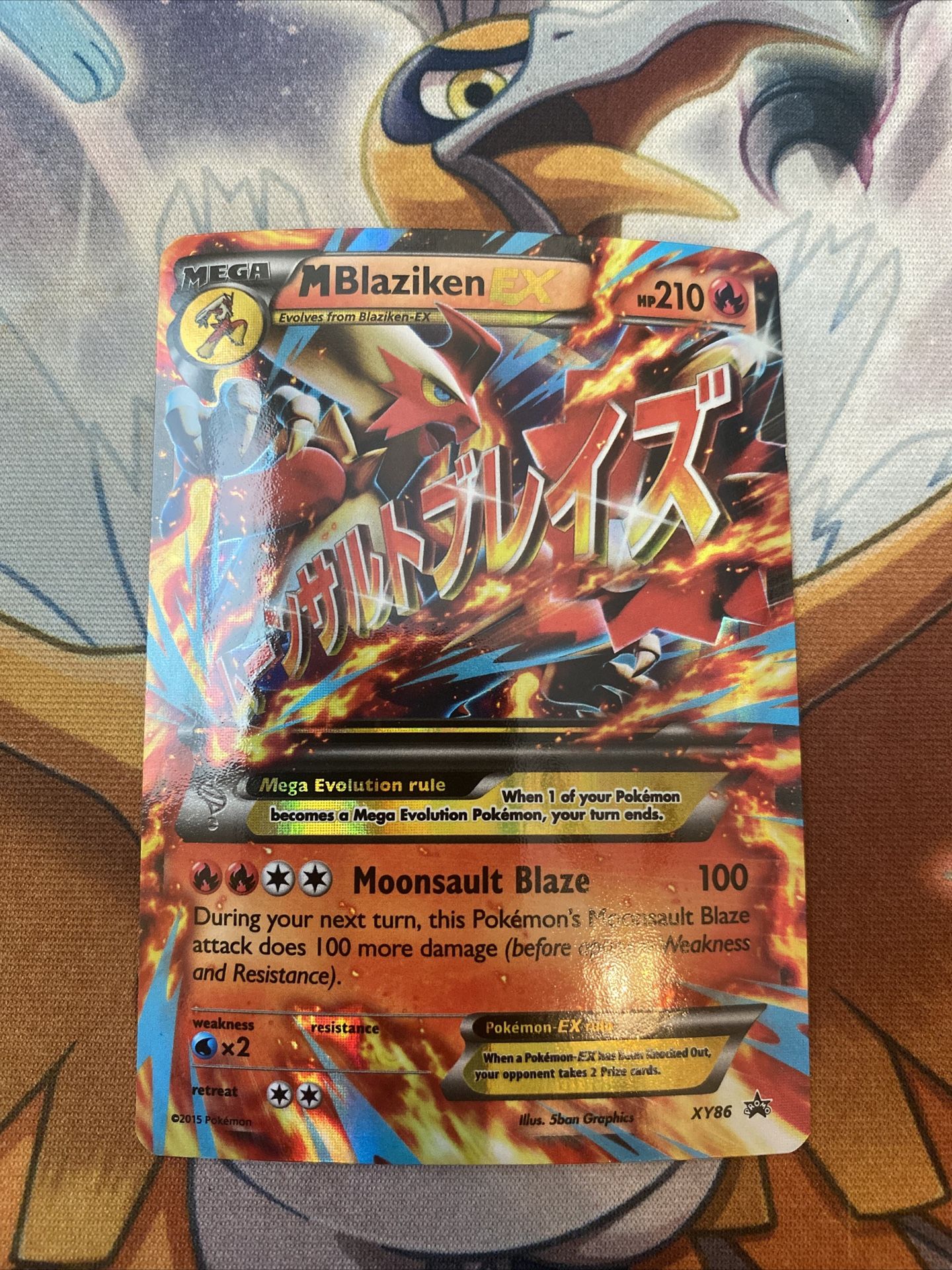 Pokemon MEGA M Blaziken EX XY86 Black Star Promo Holo Foil Rare LP