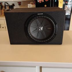 Kicker 12” sound system sub is new amp is used comes with ported box