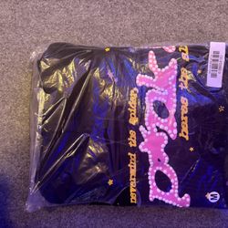 spider hoodie “black pink!”