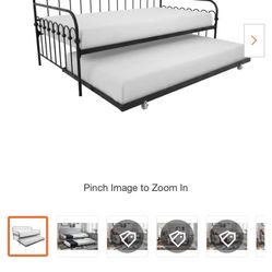 Twin metal Bed trundle Brand New