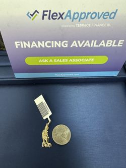 14k Saint Lazarus Charm 