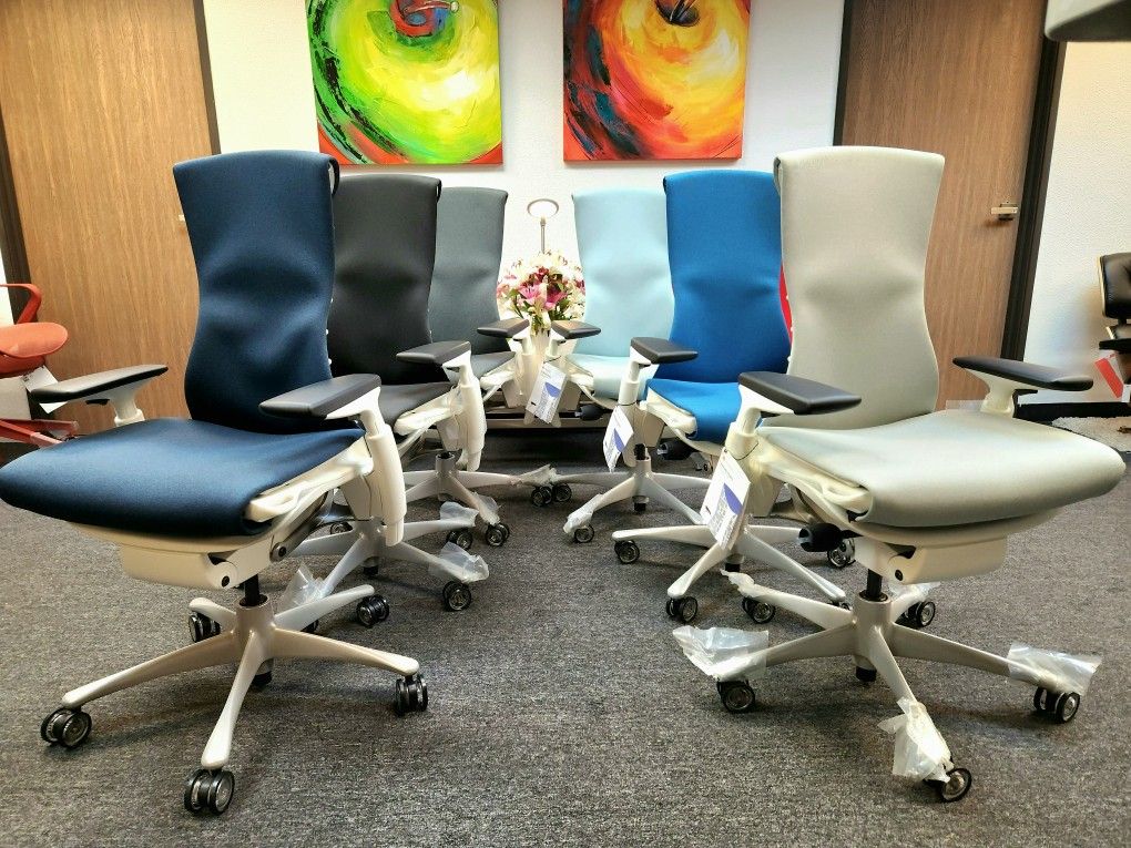 NEW AND USED HERMAN MILLER EMBODY CHAIRS MANY COLOR AND OPTIONS AVAILABLE!!!