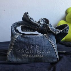 Mark Jacob's denim Mini sack bag