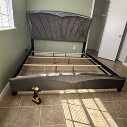 $39 Down!! Queen And King Size New Bed Frame With LED lights On Headboard!