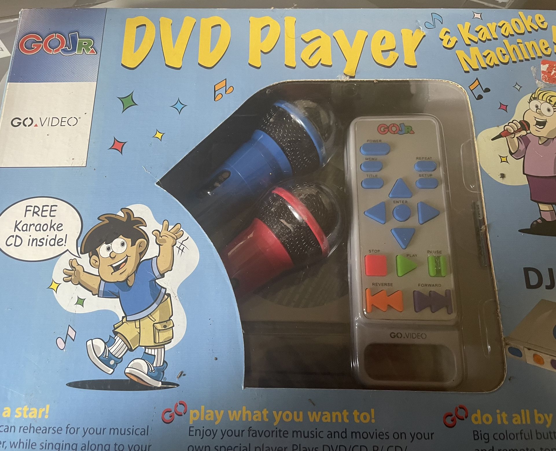Go Jr KID DVD & Karaoke Machine New