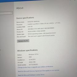 Intel(R) Core(TM) i5-7300U CPU @ 2.60GHz 2.71 GHz