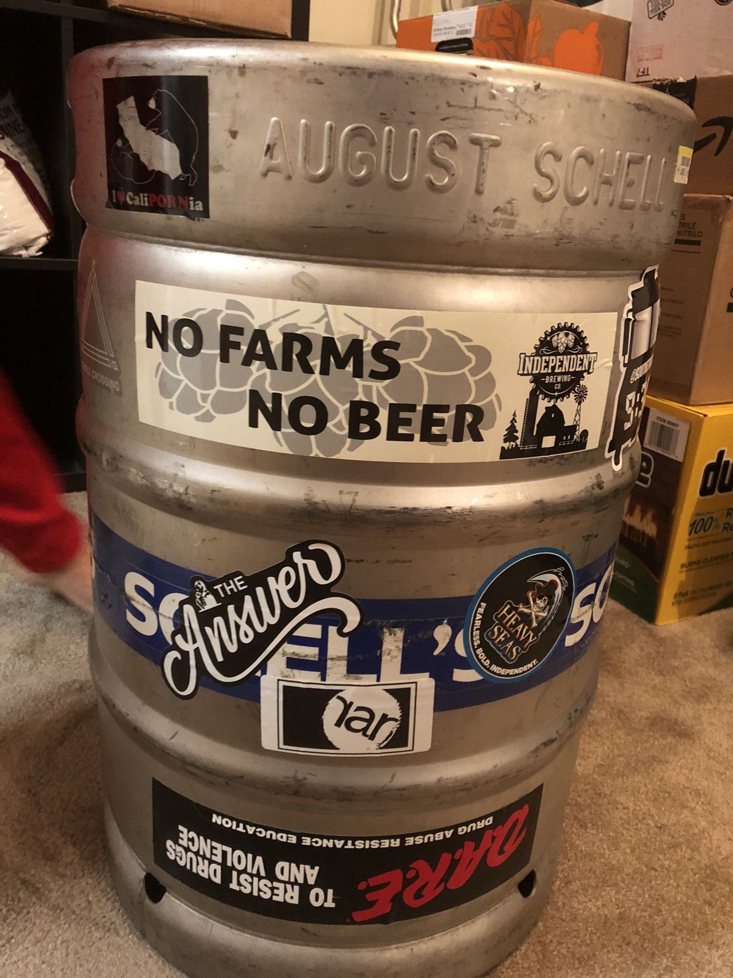 1/2 Barrel Aluminum Keg