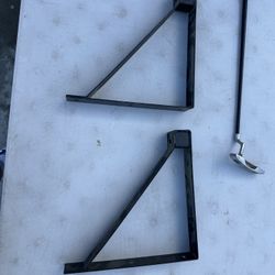 Heavy Duty Industrial Shelf, Brackets Pair