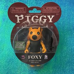 PIGGY - FOXY Action Figure 3.5" Series [Includes DLC Items] Roblox Game NEW 2020