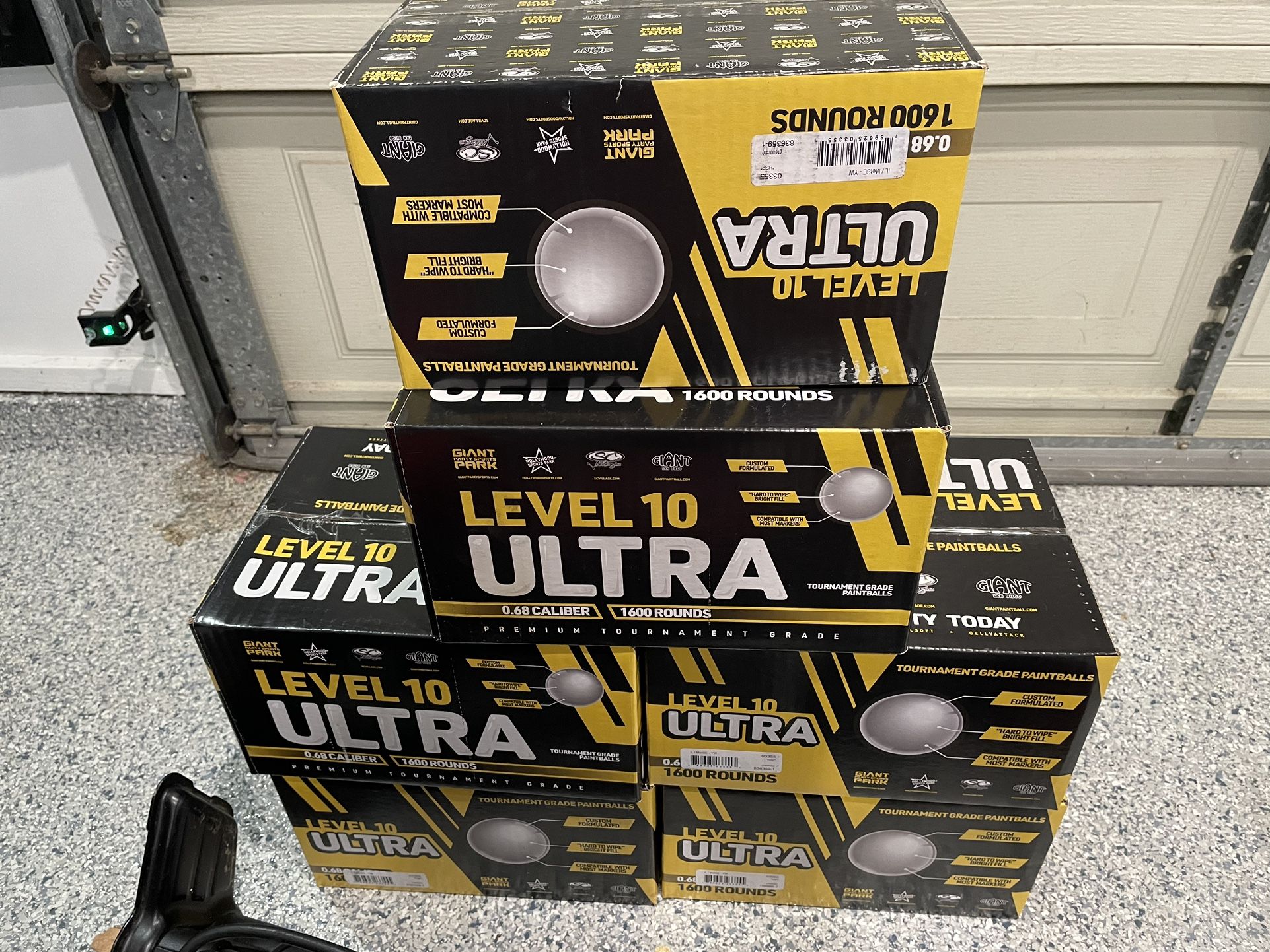 PAINTBALLS TOURNAMENT GRADE Level 10 ULTRA 1600 Rounds- 0.68 Caliber