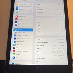 **~ Apple iPad Air 2 (A1567), 64 GB, WiFi + Cellular, Gray, Unlocked 