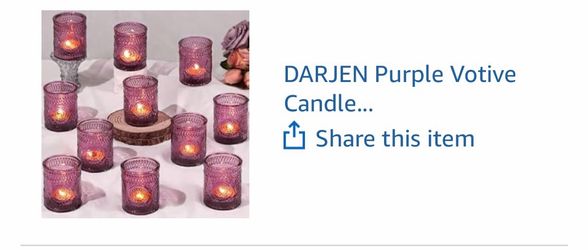 Purple votive candle holders - total of 72
