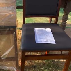 2 Folding Kitchen Island Chairs 