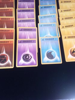 Pokemon . Energy cards