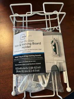 Mainstays Over the Door Iron and Ironing Board Holder