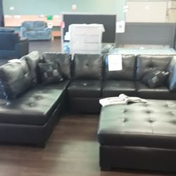 New Sectional Sofa With Genuine Bonded Leather