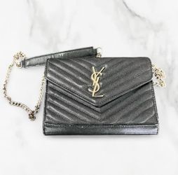 YSL clutch crossbody bag Black & Gold