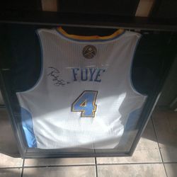Denver Nuggets Randy Foye signed Jersey and shoes