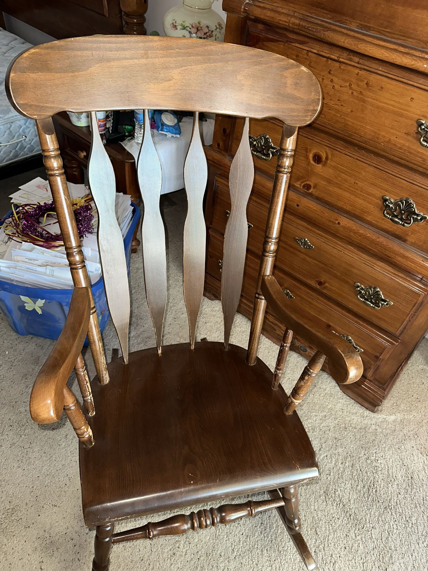 oak rocking chair