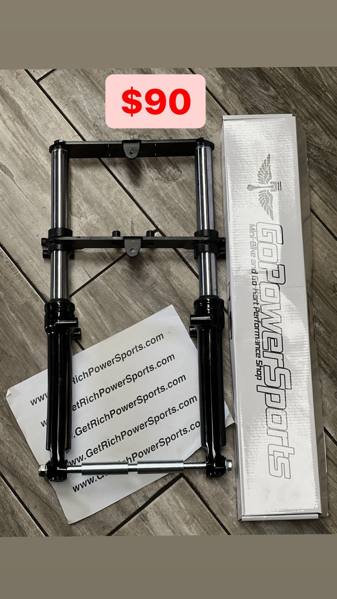 Mega Moto Monster Moto Doodlebug Motovox CC100X CT100U Front Suspension Forks NEW Mini Bike Minibike Minibikes Mini Bikes
