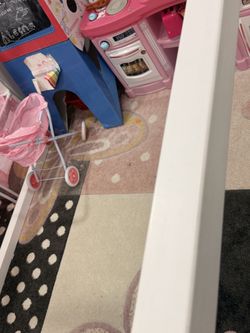 Kids House Frame Bed / Playhouse Bed – White Wood Frame – Great Condition