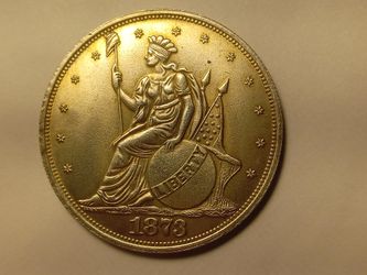US 1873 Seated Indian Trade Dollar Patern Coin / Token