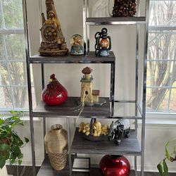 Tall Open Bookcase | Geometric Storage Shelves 