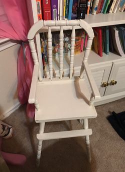 Babydoll wooden high chair