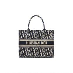 DIOR Book Tote Handbag Medium Women's Denim Blue