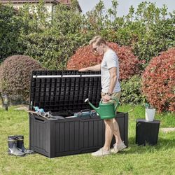DECK BOX XL SIZE 120 GALLONS WATERPROOF AND LOCKABLE BRAND NEW!!!