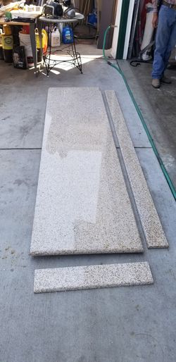 Granite slabs with back splash