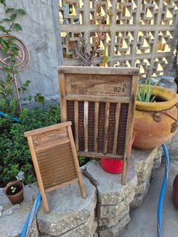 Antique Washboards Lot of Two Rusty Panama  and S Union Ave area