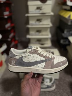 Size 8 Pretty Brown Travis Scottssss Nike Off Whiteee Collaaabbssss :D 