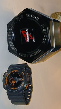 Casio G-Shock Watch with Tin Case