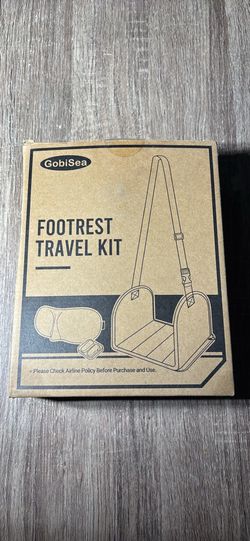 GobiSea Airplane Foot Rest Foot Hammock for Plane Travel - Memory Foam Padding