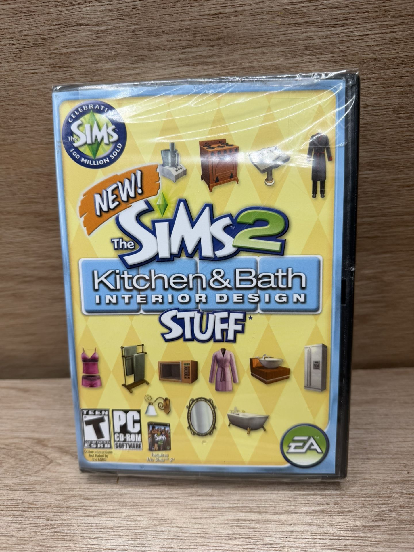NEW The Sims 2: Kitchen & Bath Interior Design Stuff PC CD, 2008 Expansion Pack