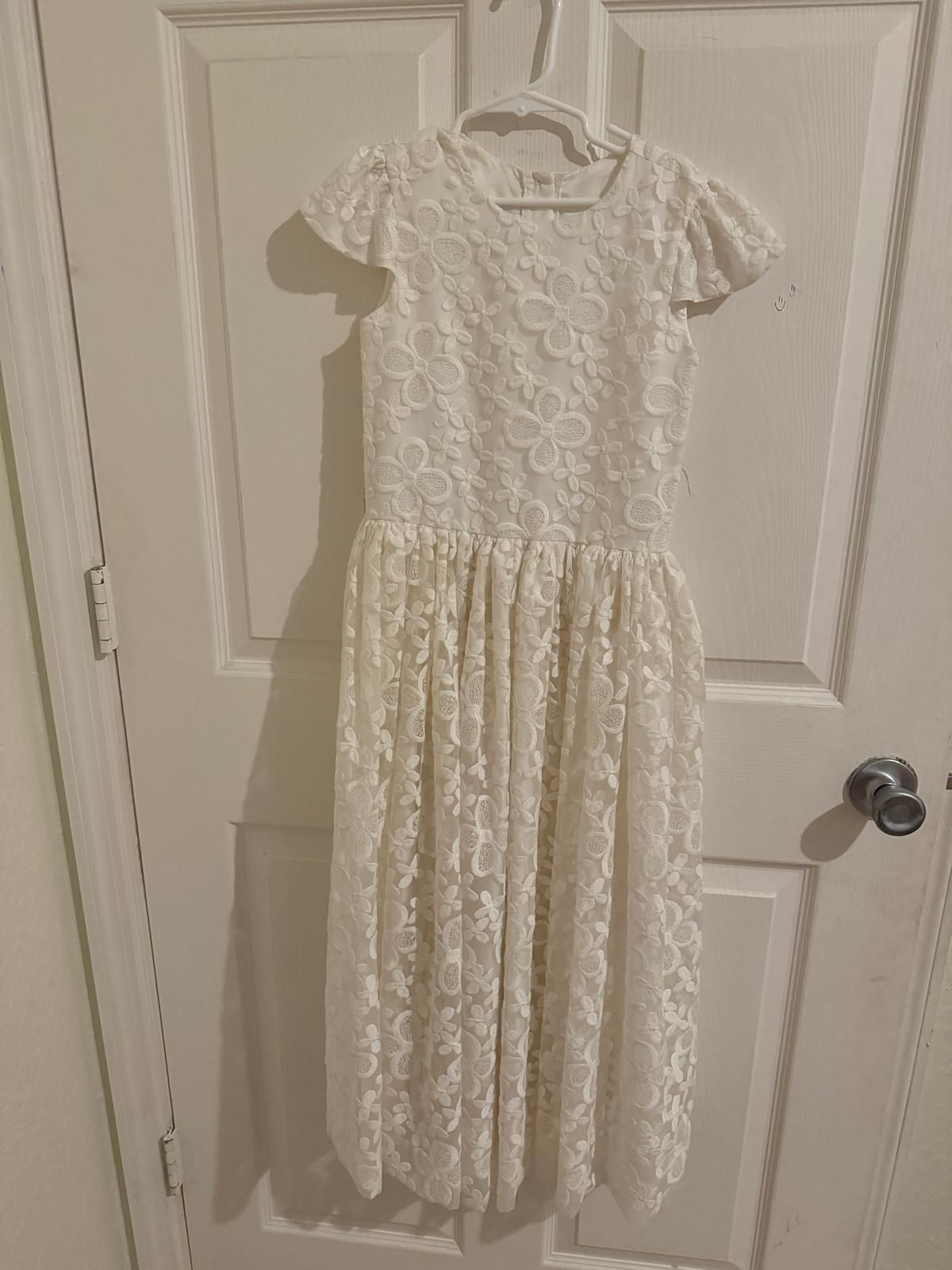 White Dress Girl- Flower Girl Communion