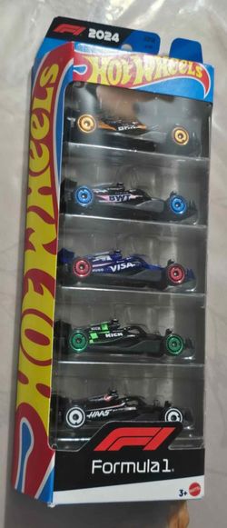 Hot Wheels Toy Cars Formula 1 5-Pack