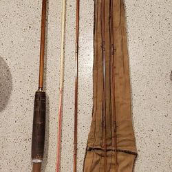 Vintage Bamboo Fly Fishing Trout Rod - Fishing Pole (Old)